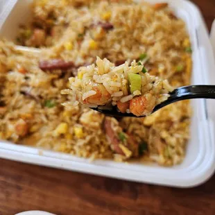 Crawfish fried rice