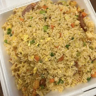 Crawfish fried rice was excellent and great flavor