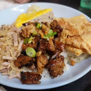 a plate of food