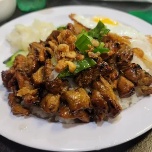 a plate of food