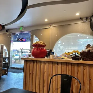 The place looks clean