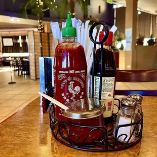 Well organized clean caddy