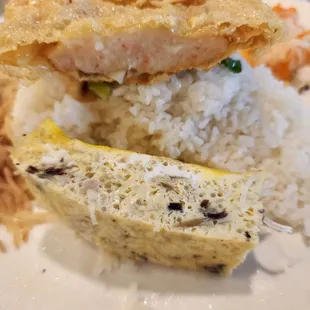 a close up of a plate of food