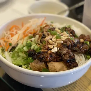 a bowl of food