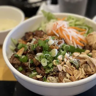 a bowl of food