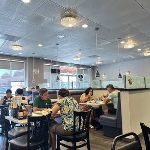 people eating in a restaurant