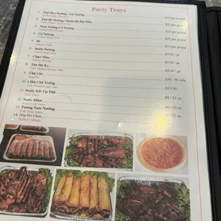 menu, ribs