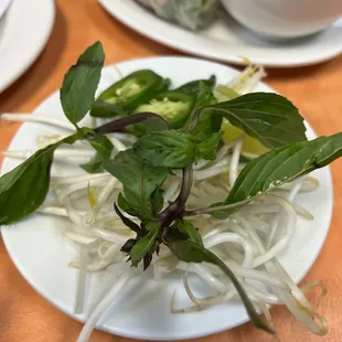 a plate of food on a table