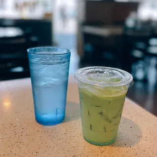 Pandan soymilk drink (sua dau nanh la dua) / $2