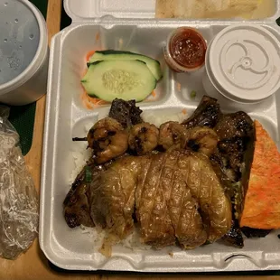 Routine (maybe monthly) pork-chop combo.