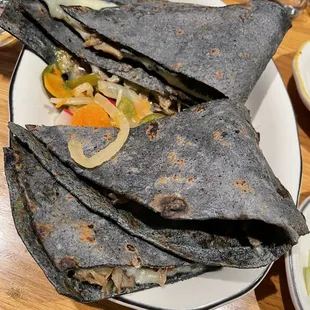 Quesadilla with mushrooms