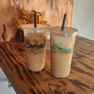 Latte and horchata latte
