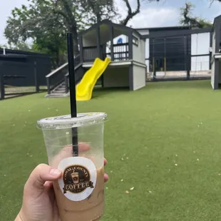 Iced coffee with mocha