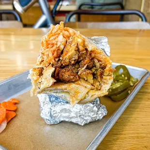 Chicken burrito