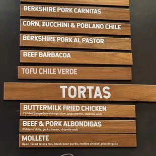 Comal Next Door menu 1/2024