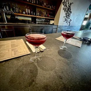 Jack Satan - reposado tequila, hibiscus, inferno, tincture, lime, and salt