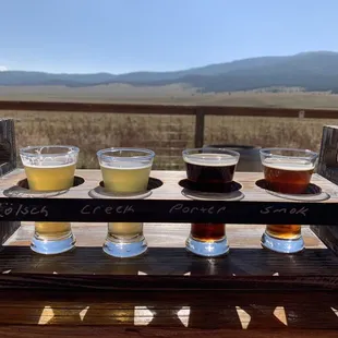 Beer flight.