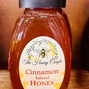 a jar of cinnamon honey