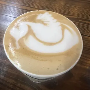 Lavender honey latte for my wonderful wife!