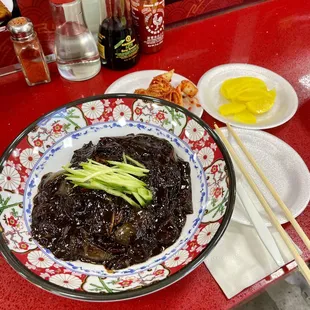 Korean/Chinese/American fusion home style Jajianmen!