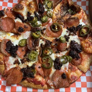 Chorizo pepperoni Combo Pizza