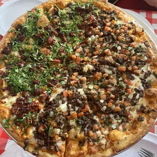Carne asada &amp; al pastor pizza