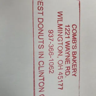 a close up of a business card