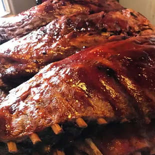 ribs on a grill