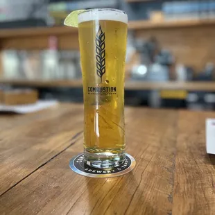 a glass of beer