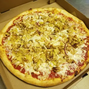 a pizza in a box