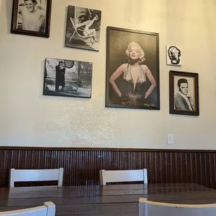 Inside seating area.