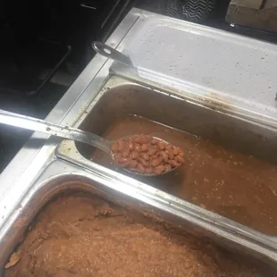 Pinto and refried beans made from scratch