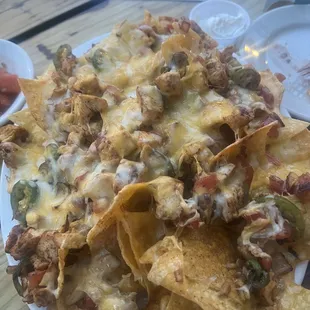 Chicken nachos were very good