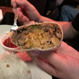 Tuesday night&apos;s beef burrito