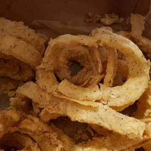 Onions rings - only thing that was good about dinner last night.