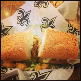 Half Shrimp Po Boy