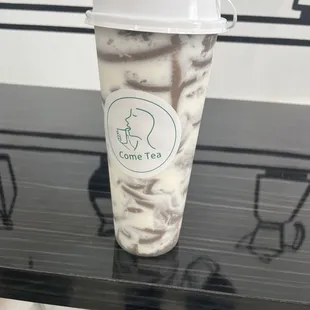 This is a Oreo slush with crème brûlée topping 10/10