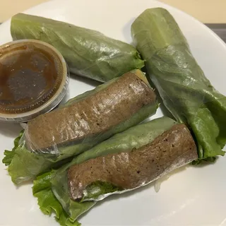 Stir-Fried Tofu-Mushroom Spring Roll