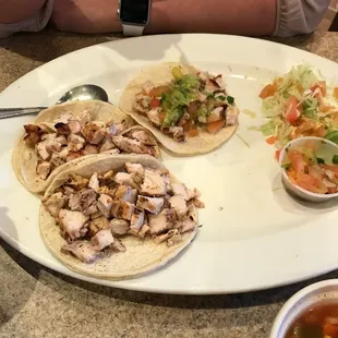 Chicken Tacos Plate