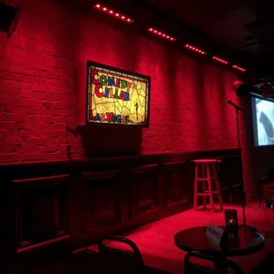 View from my second row table stage right.