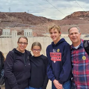 Family at the Hoover Dam