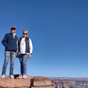 On top of the ant hill at grand canyon