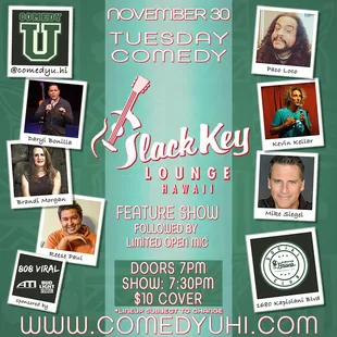 a poster for a comedy show