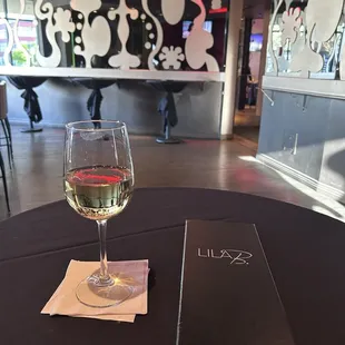 Moscato at Lila B's before the show.
