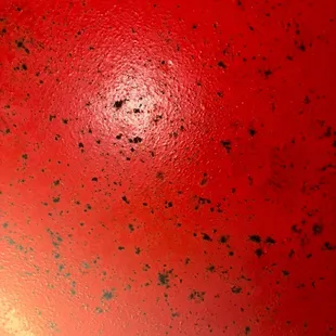 mold on the women&apos;s bathroom ceiling