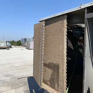 Dirty condenser coils is in the top 5 reasons your ac doesn't cool like it should. This one has two rows of coils and had to be split!