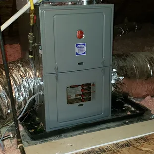 New install furnace and coil pictured
