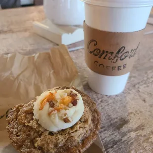 Most delicious Carrot Cake Muffin I have ever had. Highly reccomend.