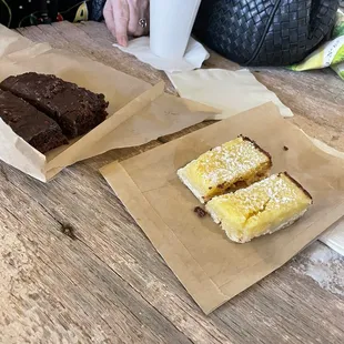 Chocolate and lemon bars