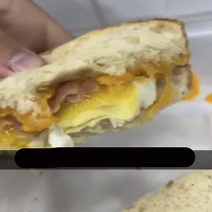 Bacon egg and cheese